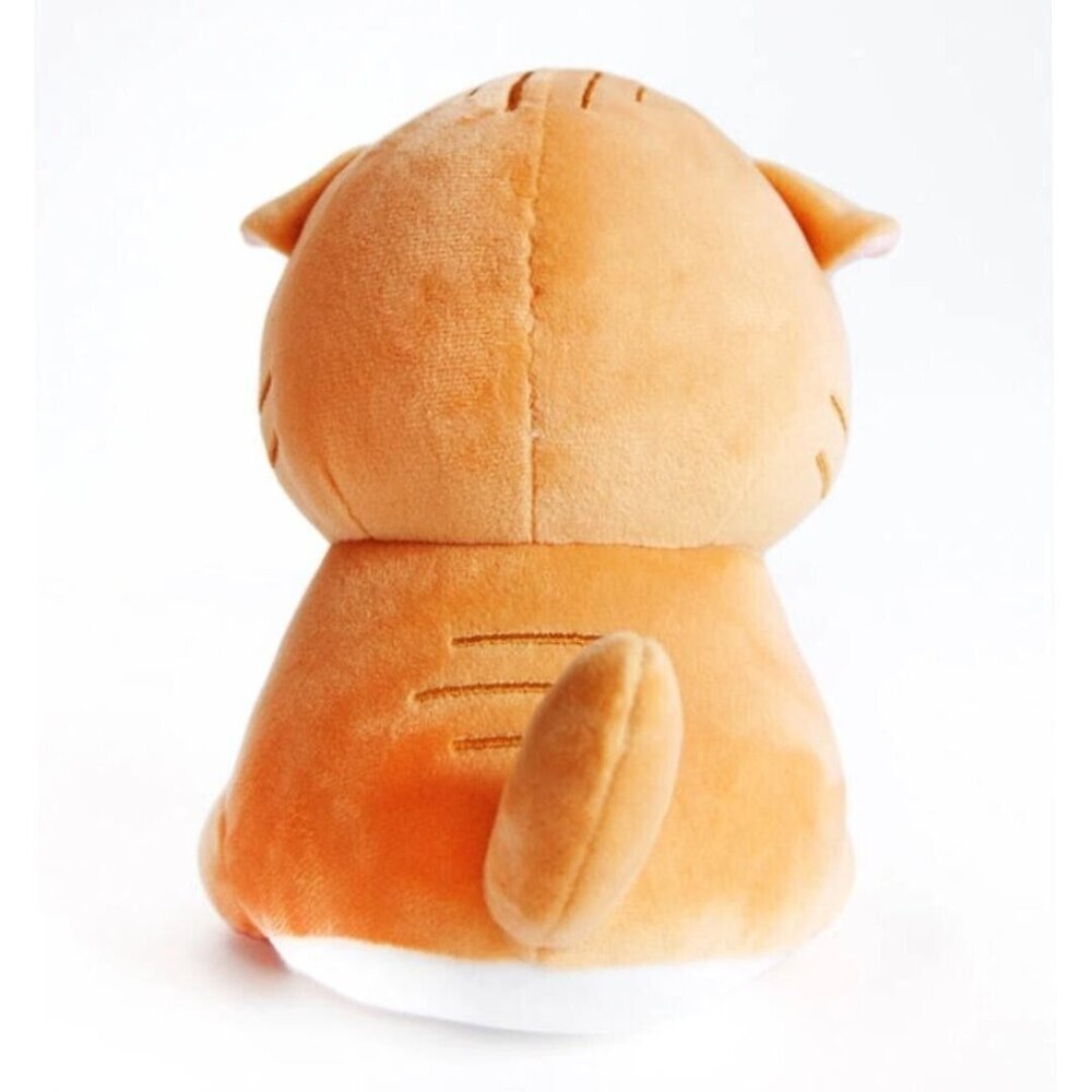 Angry Cat Plush - Orange Tabby - with Spirit Fox Hat that Fits Real Cats! - Picture 4 of 8